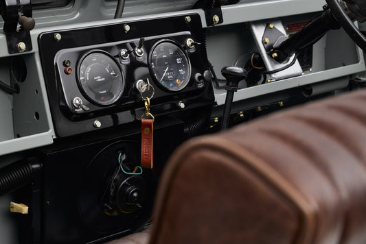 Key Fob Black Leather