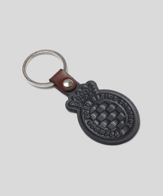 Key Fob Black Leather