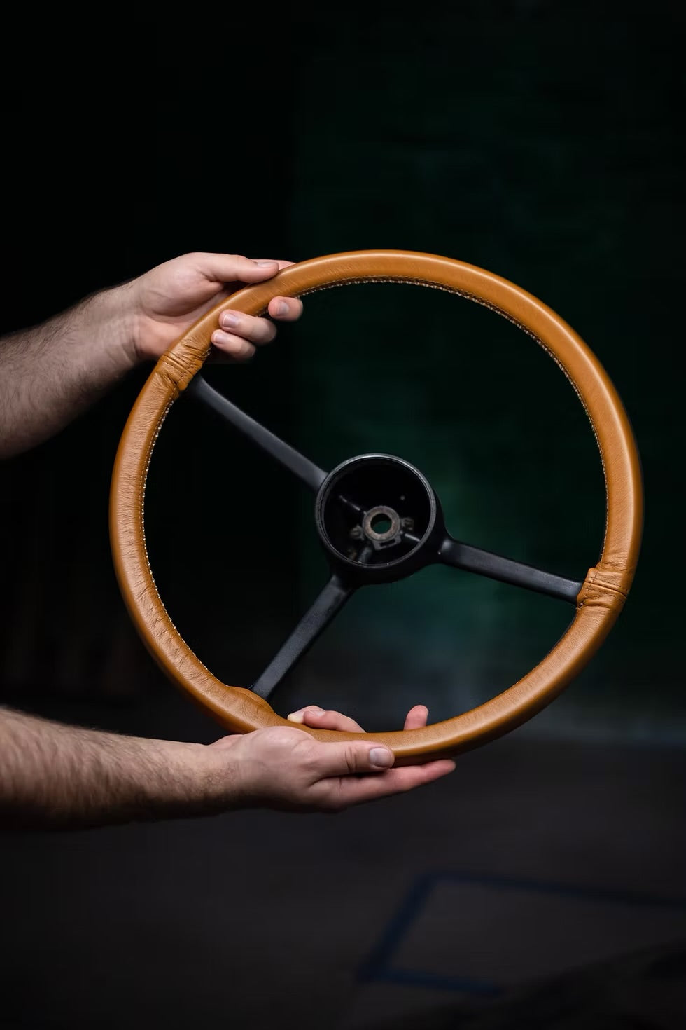 Leather Steering Wheel Cover