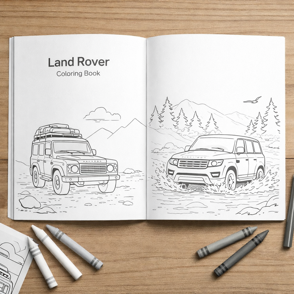 Land Rover Coloring Book – Outpost Classics