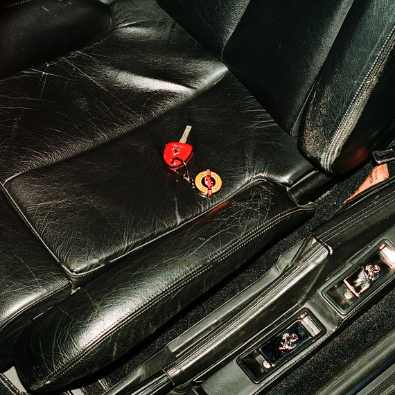 Key Fob Black Leather